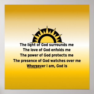 Poster Prière de protection