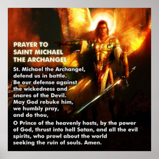Poster Prière de saint Michel