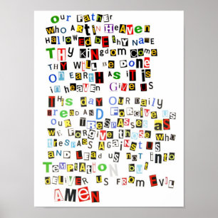 Poster Prière du Seigneur