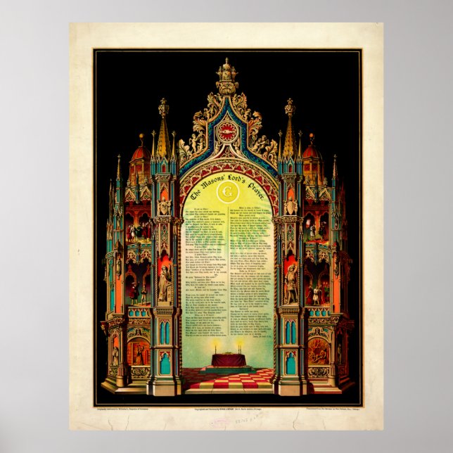 Poster Prière du Seigneur des Mâons (1892) (Devant)