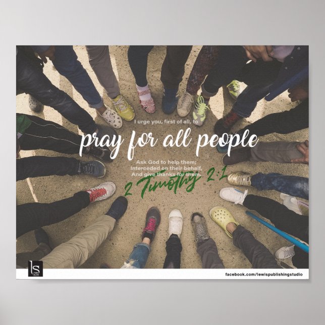 POSTER PRIÈRE D'UNE PETITE FILLE (1 TIMME 2:1) (Devant)