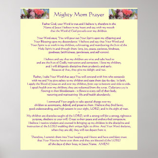 Poster Prière Mighty Mom