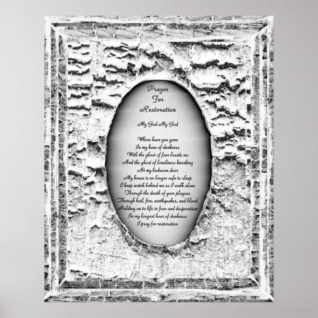 Poster Prière pour la restauration (Devant)