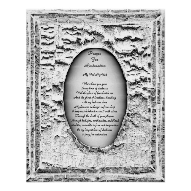 Poster Prière Pour La Restauration (Devant)