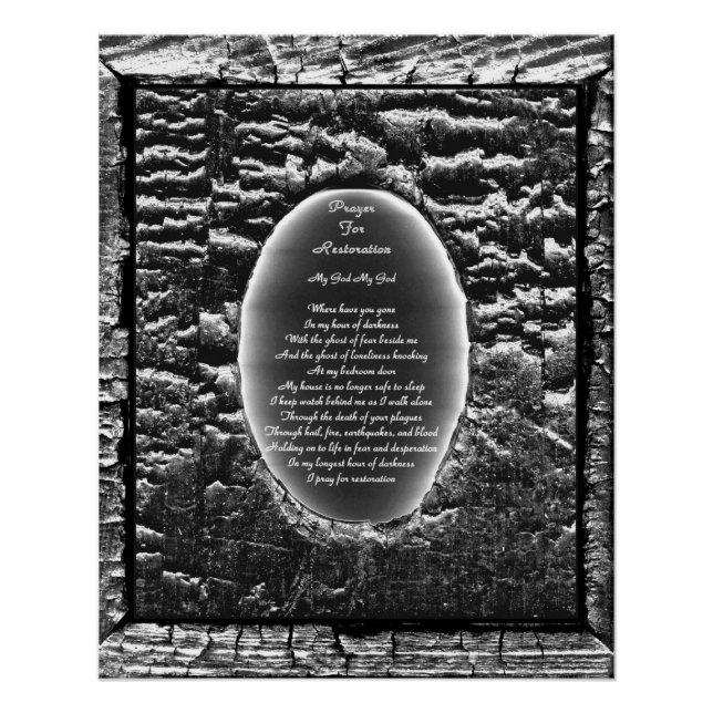 Poster Prière Pour La Restauration (Devant)