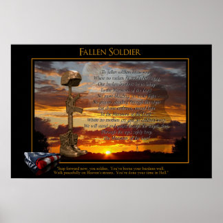 Poster Prière pour un soldat tombé