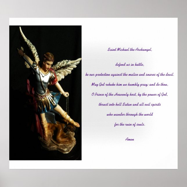 Poster Prière Saint Michael (Devant)