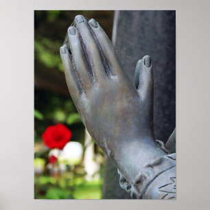 Poster Prière silencieuse tombée