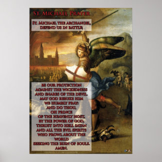 Poster Prière St. Michael