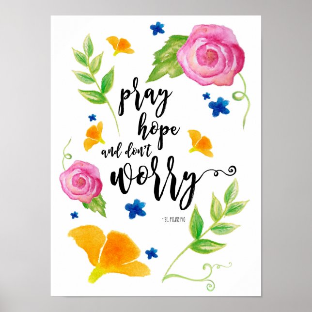 Poster Priez l'espoir et ne vous inquiétez pas (Devant)