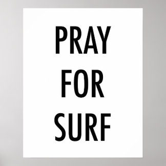 Poster Priez Pour L'Art Graphique Surf