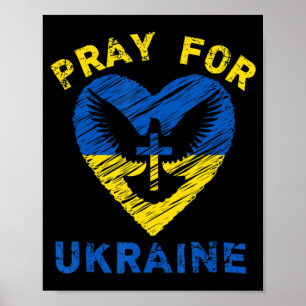 Poster Priez pour l'Ukraine