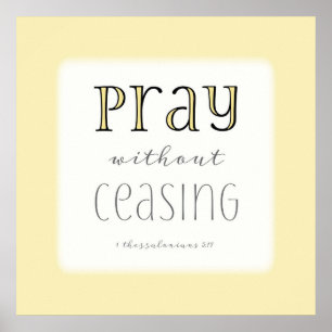Poster Priez sans cesse - 1 Thes 5:17