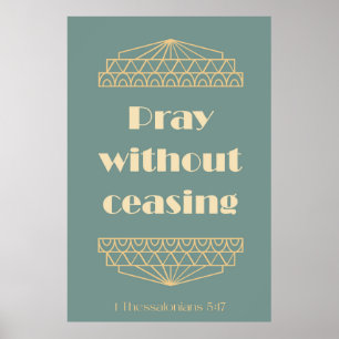 Poster Priez sans cesser 1 Thessaloniciens 5:17