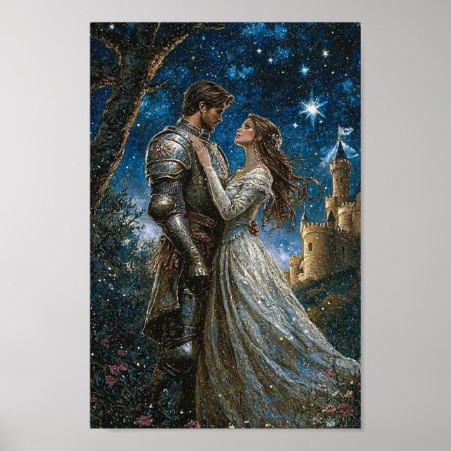 Poster Prince et princesse amoureuse (Devant)