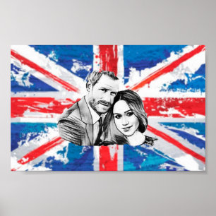 Poster Prince Harry fiançailles