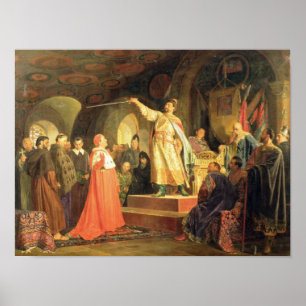 Poster Prince Roman de Halych-Volhynia