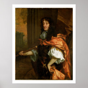 Poster Prince Rupert (1619-82), c.1666-71 (huile sur la