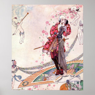 Poster Prince Souci sur le ventilateur par Kay Nielsen