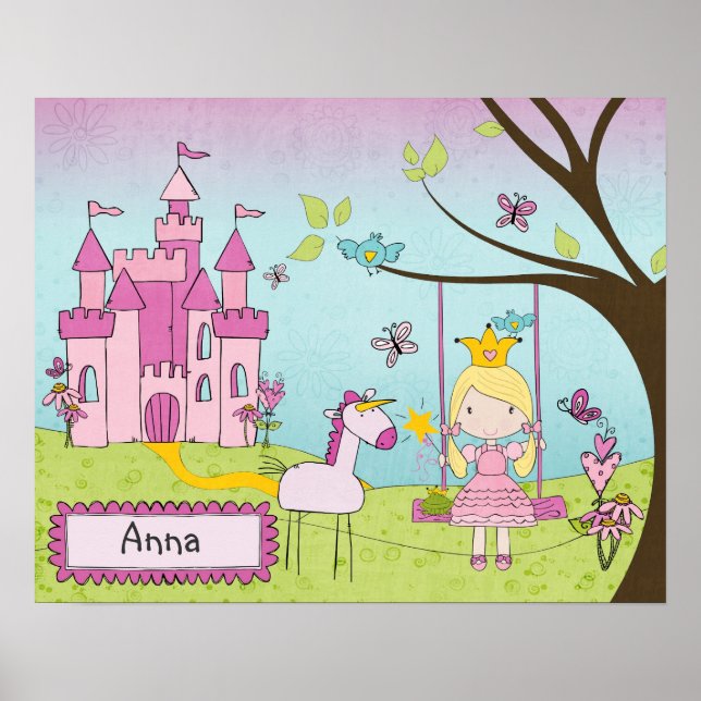 Poster Princess Castle Art personnalisé (Devant)