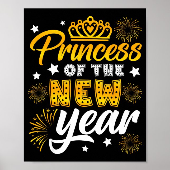 Poster Princess Of The New Year 2026 New Years Eve Firewo (Devant)
