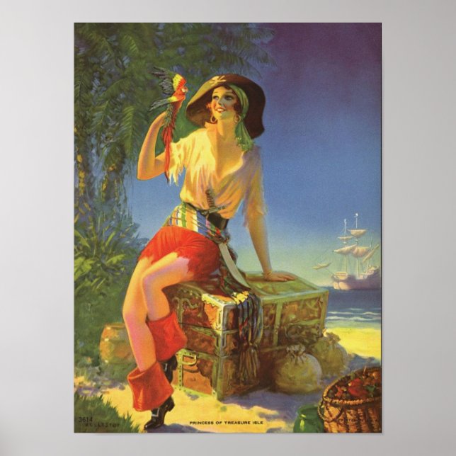 Poster Princess of Treasure Isle - Edward Mason Eggleston (Devant)