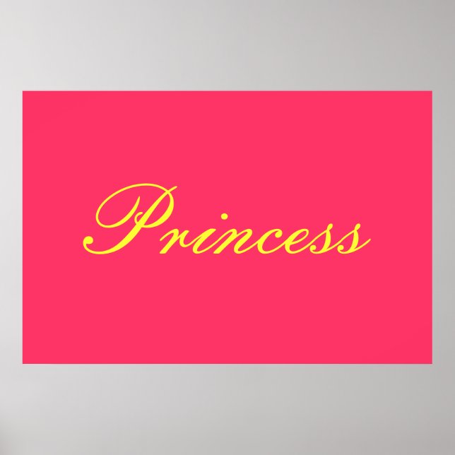 Poster Princesse (Devant)