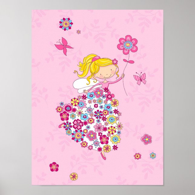 Poster Princesse aux fleurs (Devant)