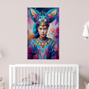 Poster princesse aux yeux bleus