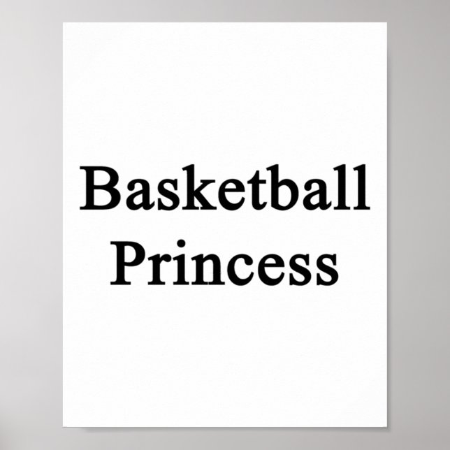 Poster Princesse de basket-ball (Devant)