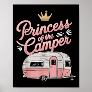 Poster Princesse De Camionnette De Camping Caravane Rv Un