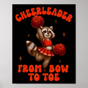 Poster Princesse de la pom-pom girl porte des chaussures 