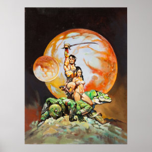 Poster Princesse de Mars Frank Frazetta