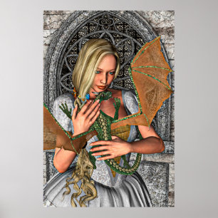 Poster Princesse et Dragon