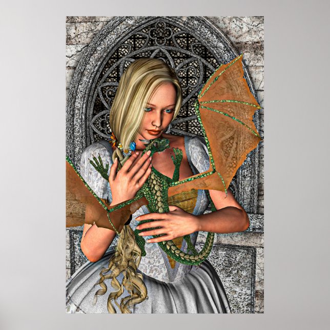 Poster Princesse et Dragon (Devant)