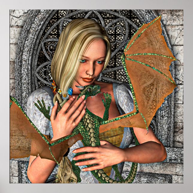Poster Princesse et Dragon (Devant)