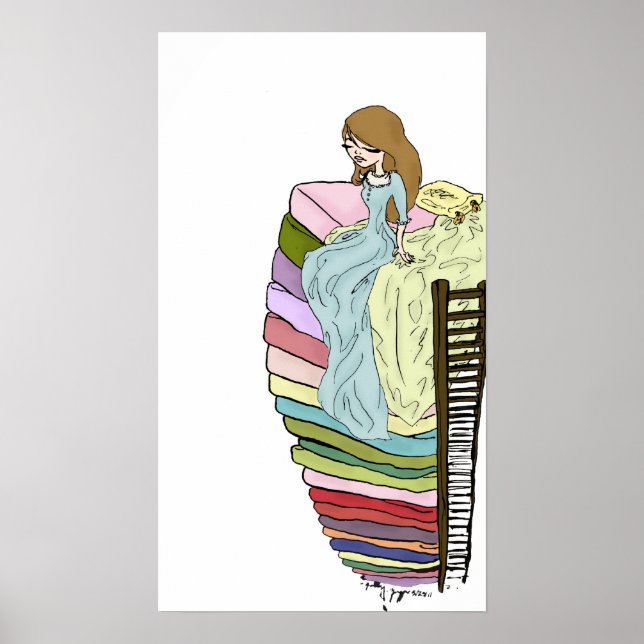 Poster Princesse et Pea (Devant)