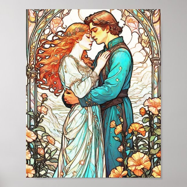 Poster Princesse Giselle et Prince Edward Amateurs de con (Devant)
