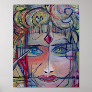 Poster Princesse guerrière par ValAries - 8" x 10" Imprim