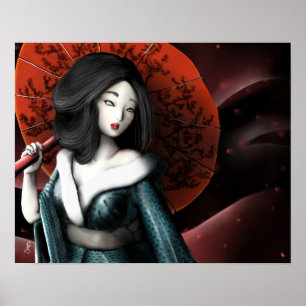 Poster Princesse japonaise - Taketori Monogatari