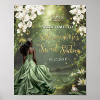 Princesse noire et crapaud sage robe verte Sweet 1
