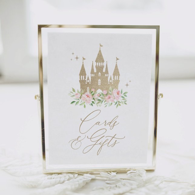 Poster Princesse rose et or Cartes et cadeaux d'anniversa (Créateur téléchargé)