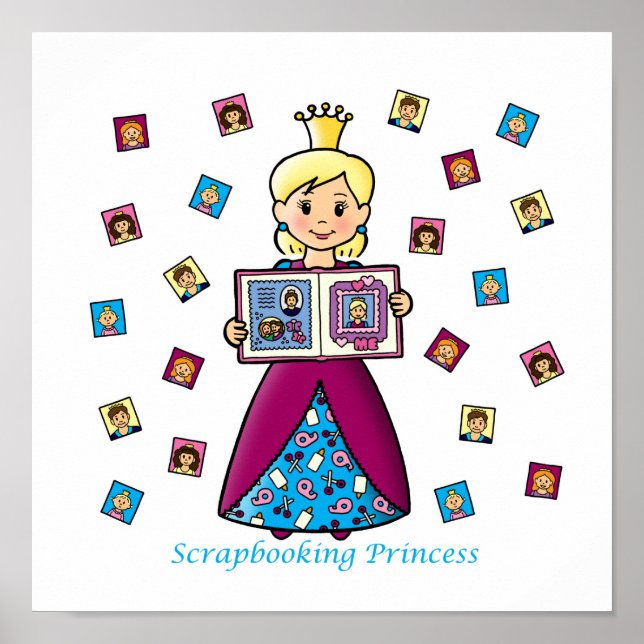 Poster Princesse Scrapbooking (Devant)