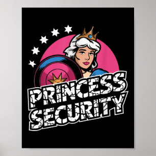 Poster Princesse Sécurité Anniversaire Papa & Maman G