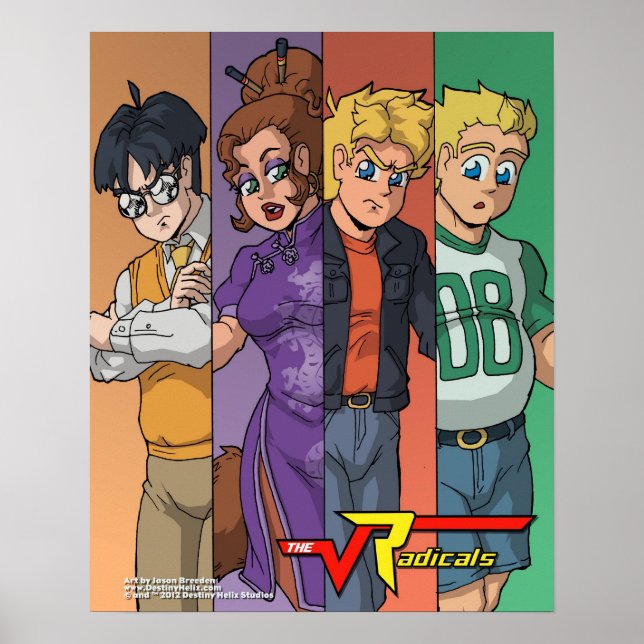 Poster principal des radicaux "Colour Bars" 16x20 (Devant)