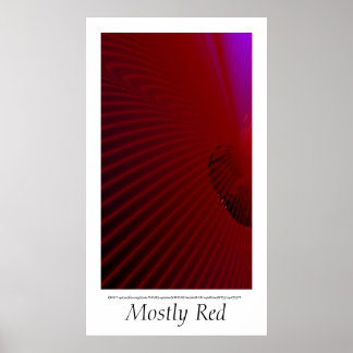 Poster Principalement rouge