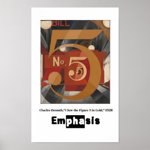 Poster Principes de l'art - Emphase, Charles Demuth