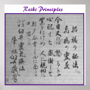 Poster Principes de Reiki