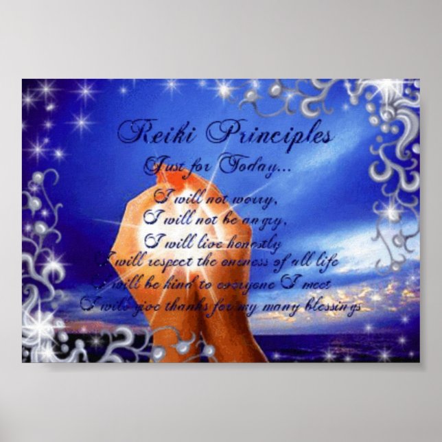 Poster Principes de Reiki (Devant)