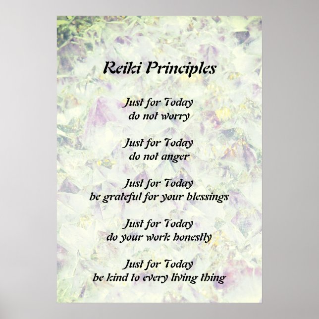 Poster Principes de Reiki (Devant)